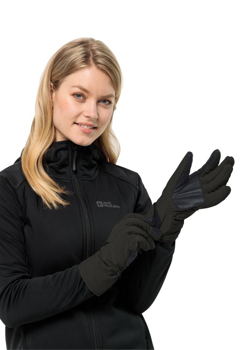 Jack Wolfskin Winddichte Merino Handschuhe Alpspitze Merino Glove L phantom Phantom von Jack Wolfskin