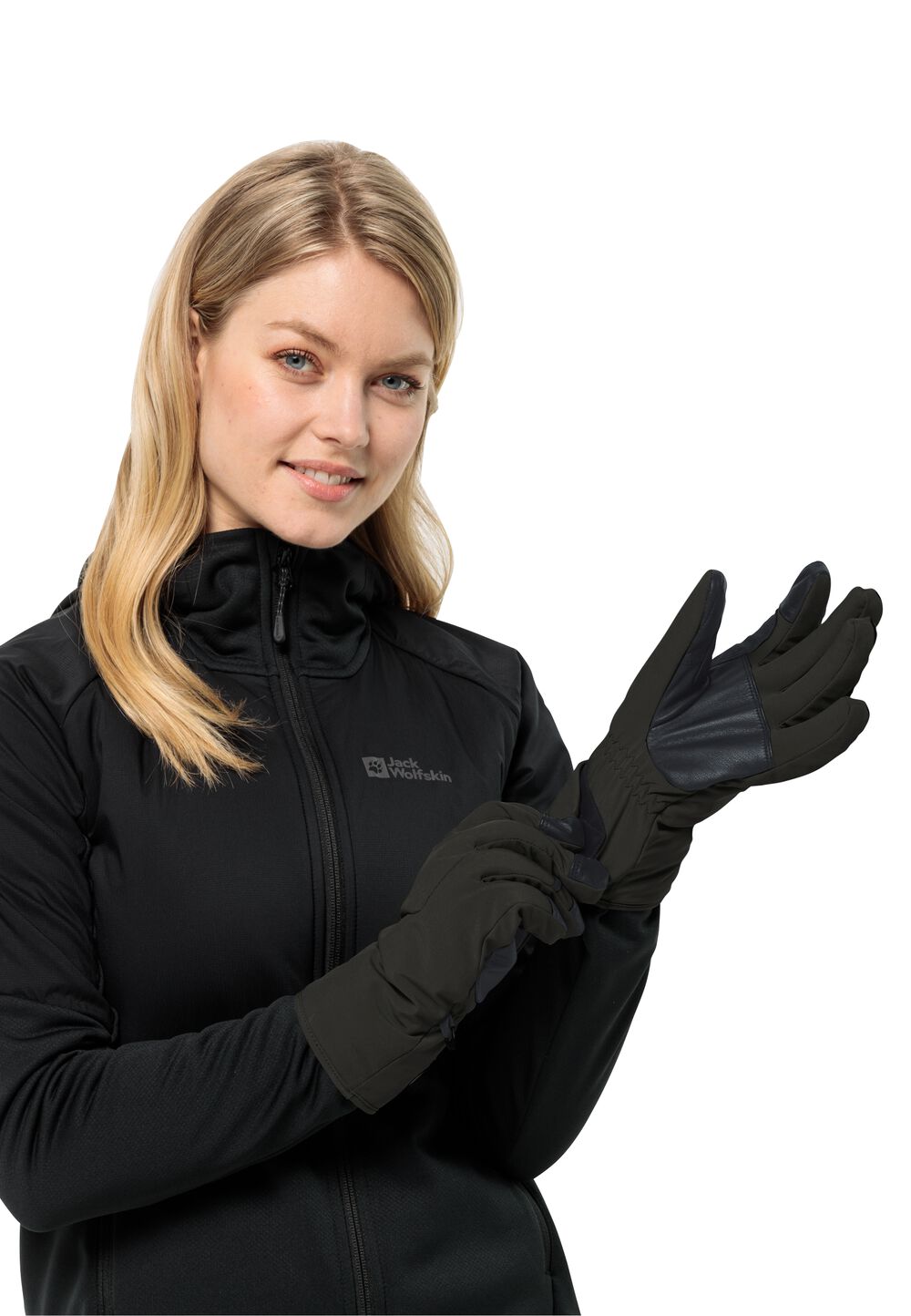 Jack Wolfskin Winddichte Merino Handschuhe Alpspitze Merino Glove S phantom Phantom von Jack Wolfskin