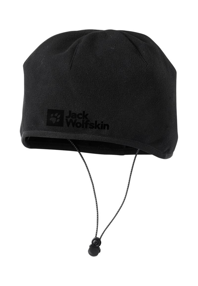 Jack Wolfskin Winddichte Skitouren-Mütze Alpspitze Light Beanie L black black von Jack Wolfskin