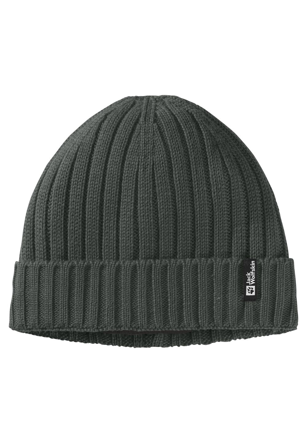 Jack Wolfskin Winddichte Strickmütze Rib Knit Beanie One Size slate green slate green von Jack Wolfskin