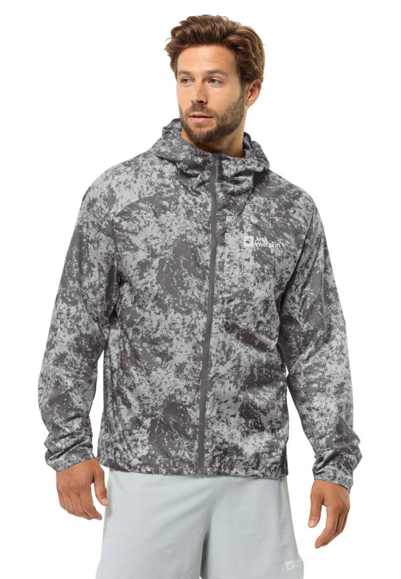 Jack Wolfskin Windjacke Herren Prelight Wind Jacket Men L grid camo slate Grid Camo Slate von Jack Wolfskin