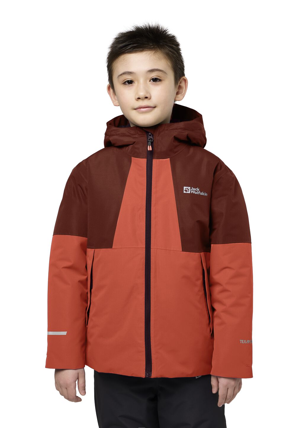 Jack Wolfskin Winterjacke Kinder Actamic 2L Ins Jacket Kids 128 coral orange coral orange von Jack Wolfskin