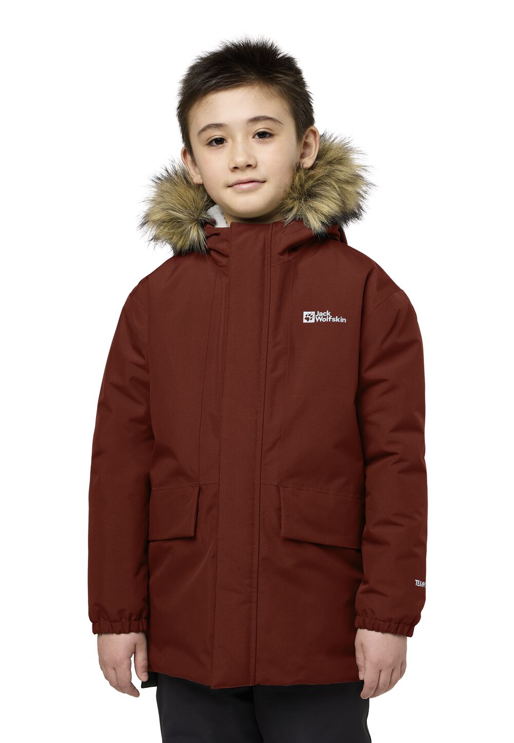 Jack Wolfskin Winterjacke Kinder Cosy Bear Jacket Kids 128 intense rust intense rust von Jack Wolfskin