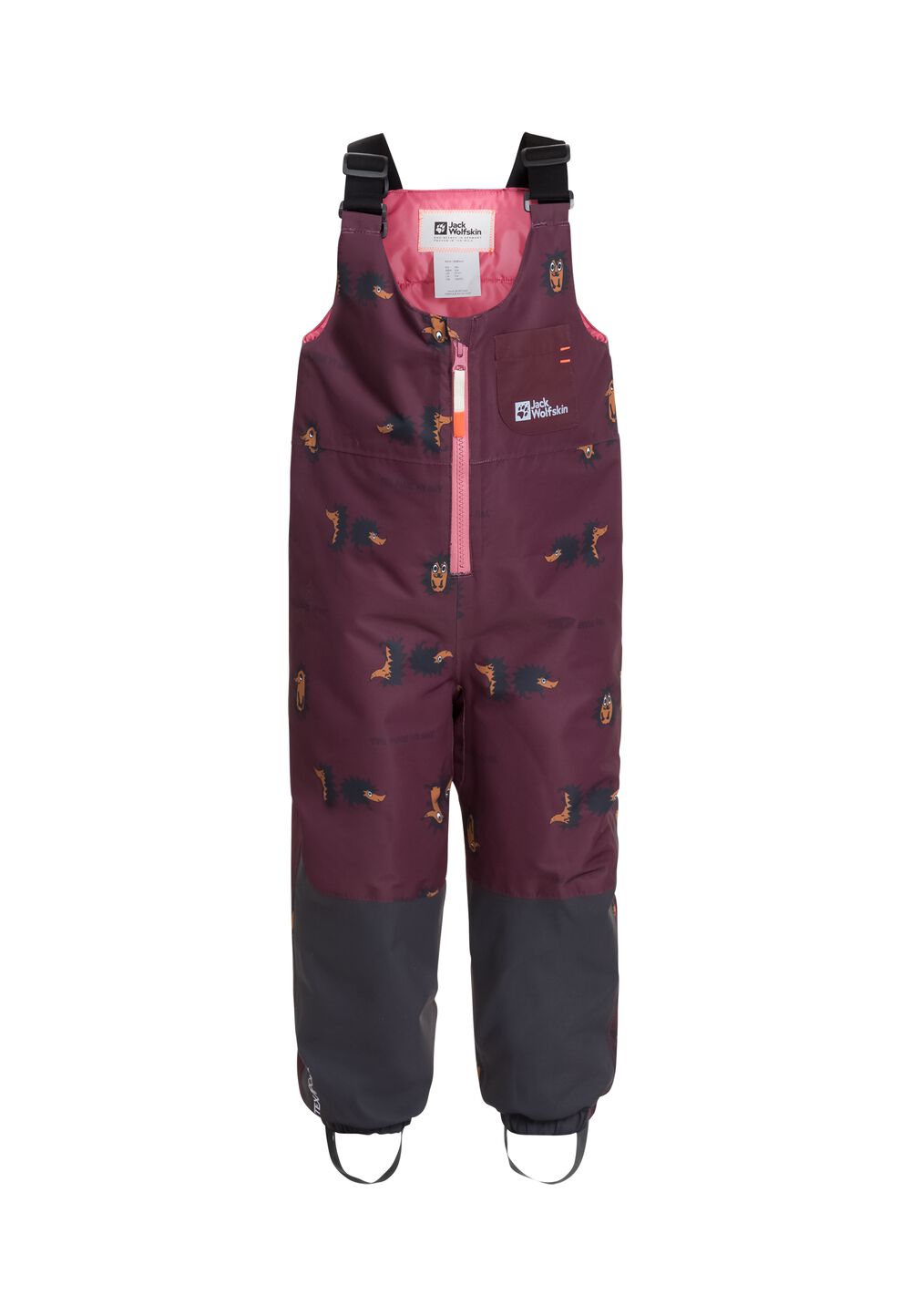 Jack Wolfskin Winterlatzhose Kinder Gleely 2L Ins Print BIB Kids 104 boysenberry 51 boysenberry 51 von Jack Wolfskin