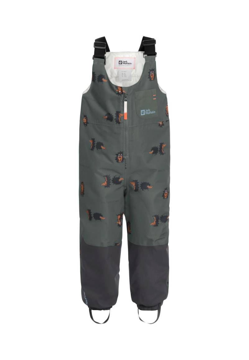 Jack Wolfskin Winterlatzhose Kinder Gleely 2L Ins Print BIB Kids 104 slate green allover slate green allover von Jack Wolfskin