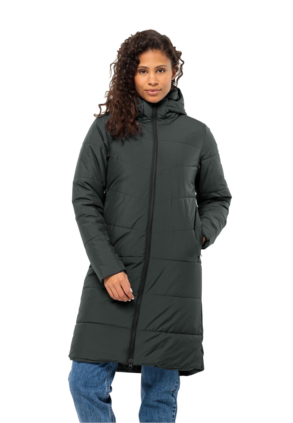 Jack Wolfskin Wintermantel Damen Deutzer Coat Women XS slate green slate green von Jack Wolfskin