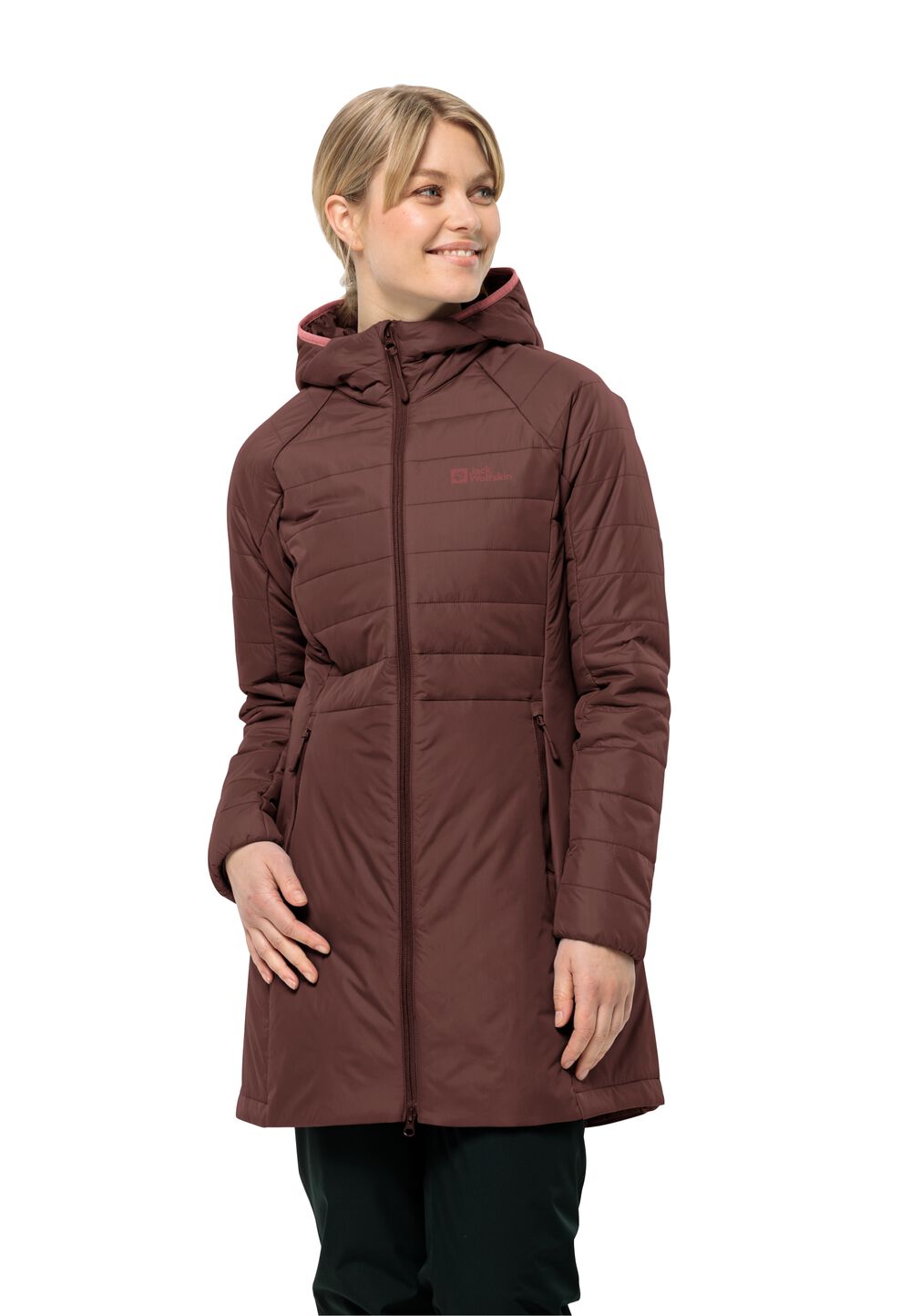 Jack Wolfskin Wintermantel Damen Lapawa Ins Coat Women L dark maroon dark maroon von Jack Wolfskin