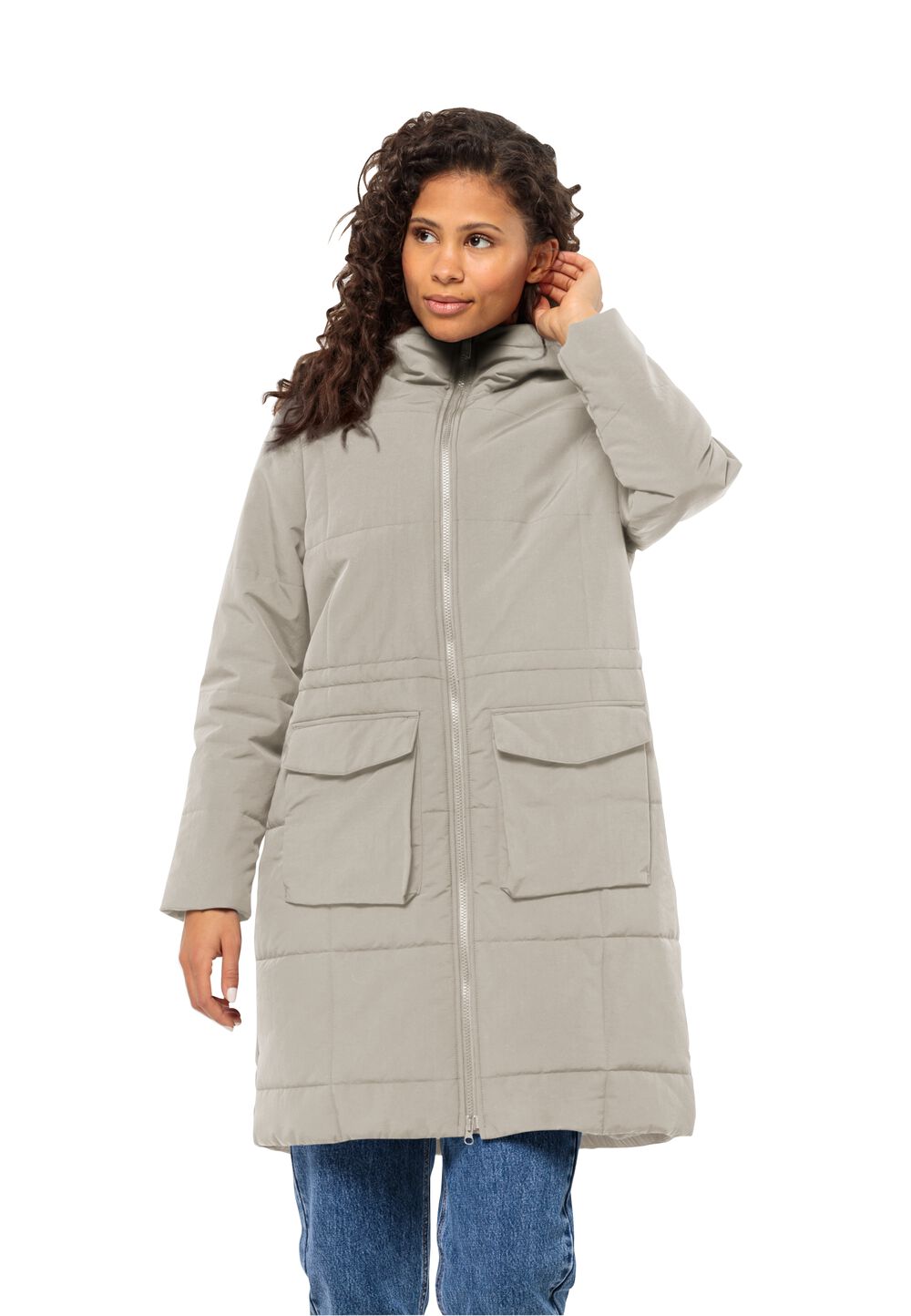 Jack Wolfskin Wintermantel Damen White Frost Parka Women L dusty grey dusty grey von Jack Wolfskin