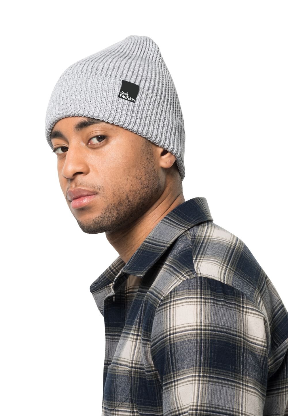 Jack Wolfskin Wintermütze Essential Beanie One Size grey heather Grey Heather von Jack Wolfskin