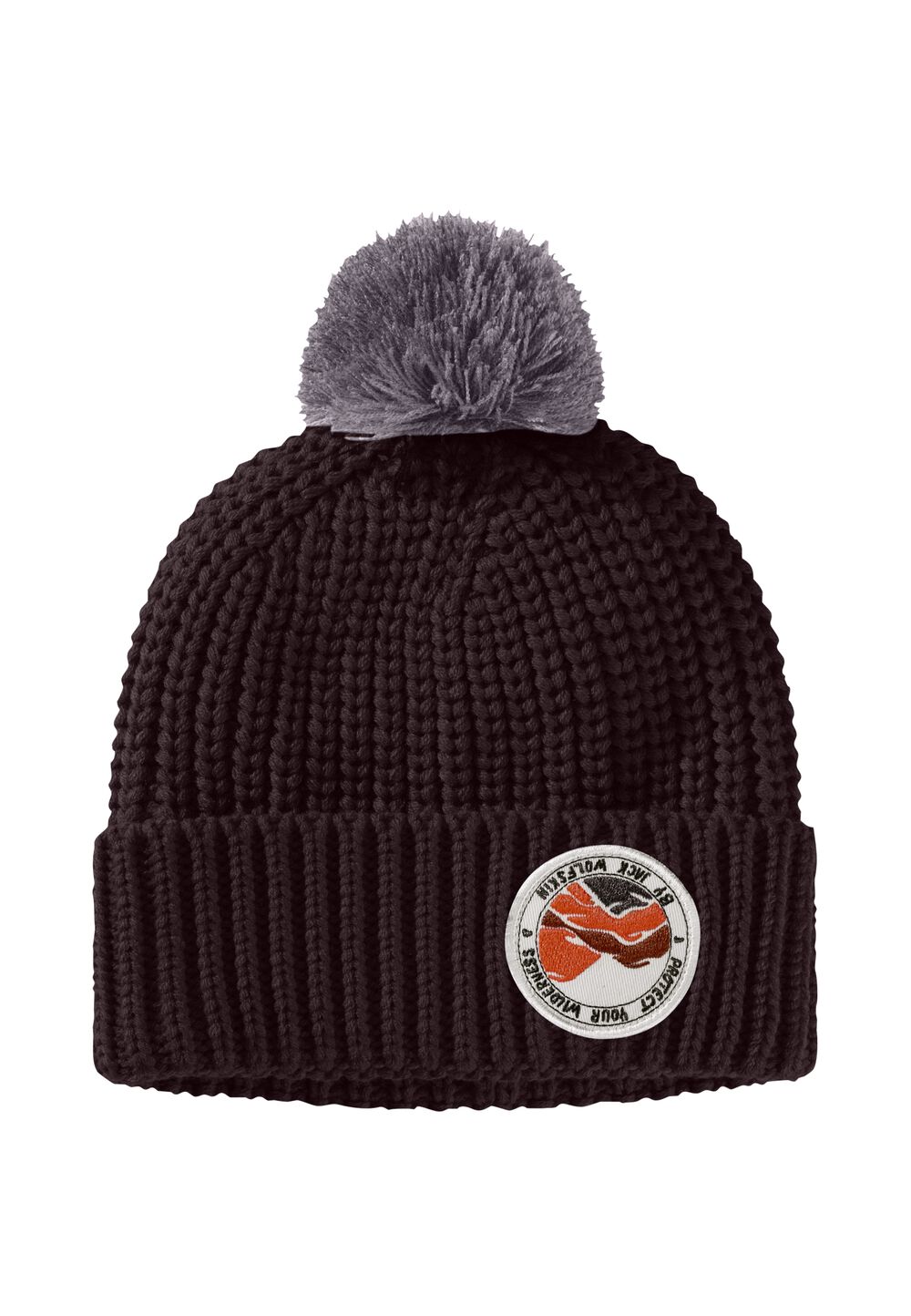 Jack Wolfskin Wintermütze Kinder Pompom Badge Beanie Kids S boysenberry boysenberry von Jack Wolfskin