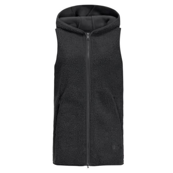 Jack Wolfskin - Women's High Curl Long Vest - Fleecegilet Gr XL schwarz von Jack Wolfskin