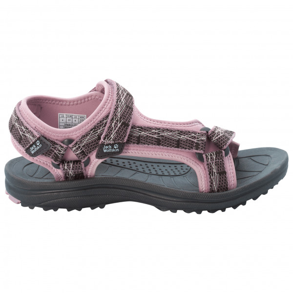 Jack Wolfskin - Women's Wave Breaker - Sandalen Gr 35,5 grau;rosa von Jack Wolfskin