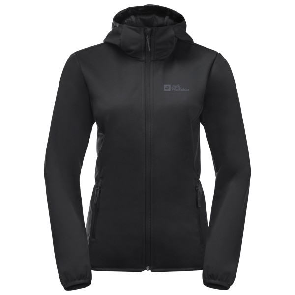 Jack Wolfskin - Women's Windhain Hoody - Softshelljacke Gr L schwarz von Jack Wolfskin