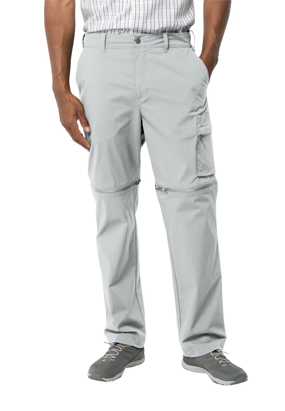 Jack Wolfskin Zip-Off Hose Herren Wanderthirst Zip Pants Men 46 grau cool grey von Jack Wolfskin