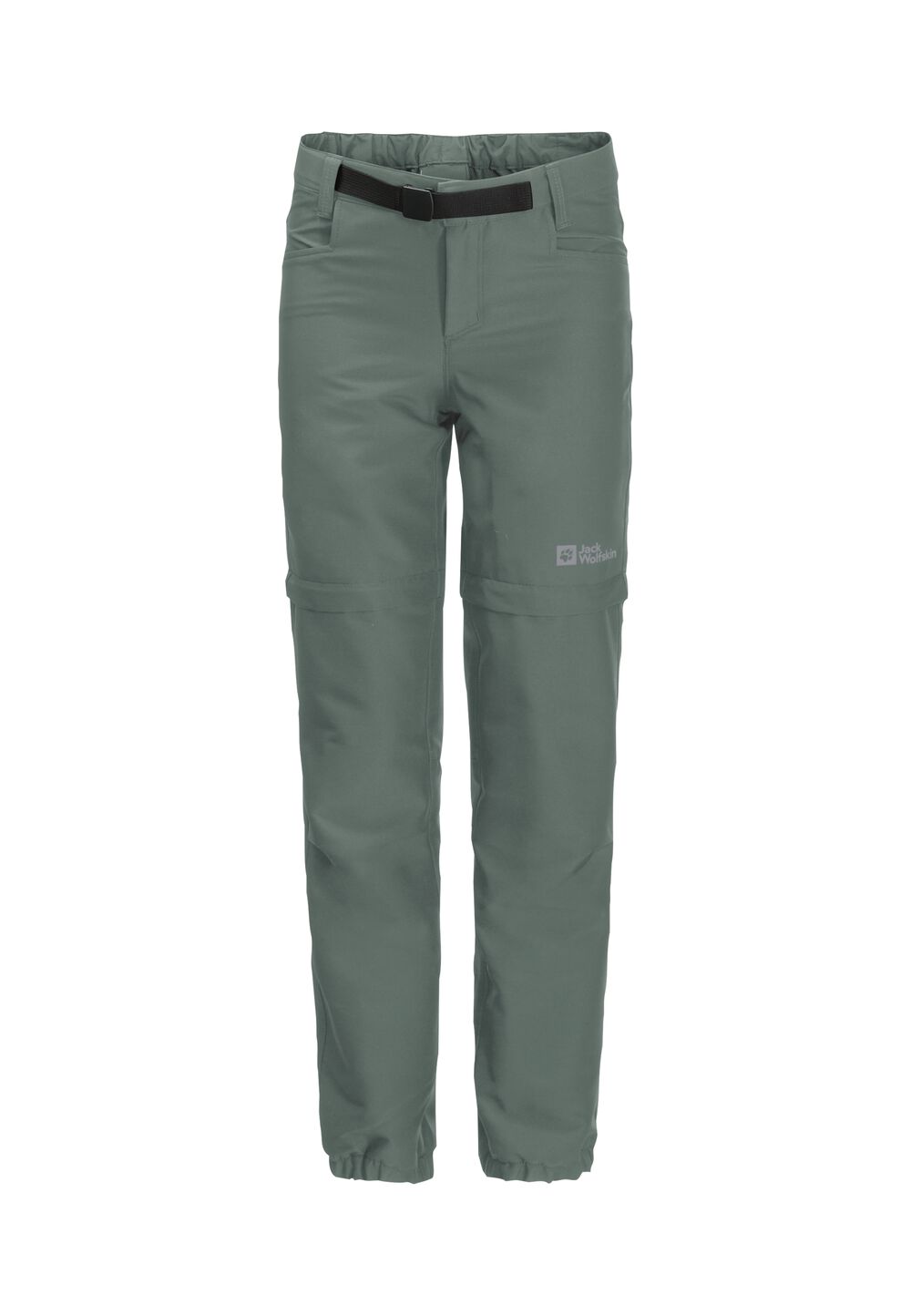 Jack Wolfskin Zip-Off Hose Kinder Active Zip Off Pants Kids 128 hedge green Hedge Green von Jack Wolfskin