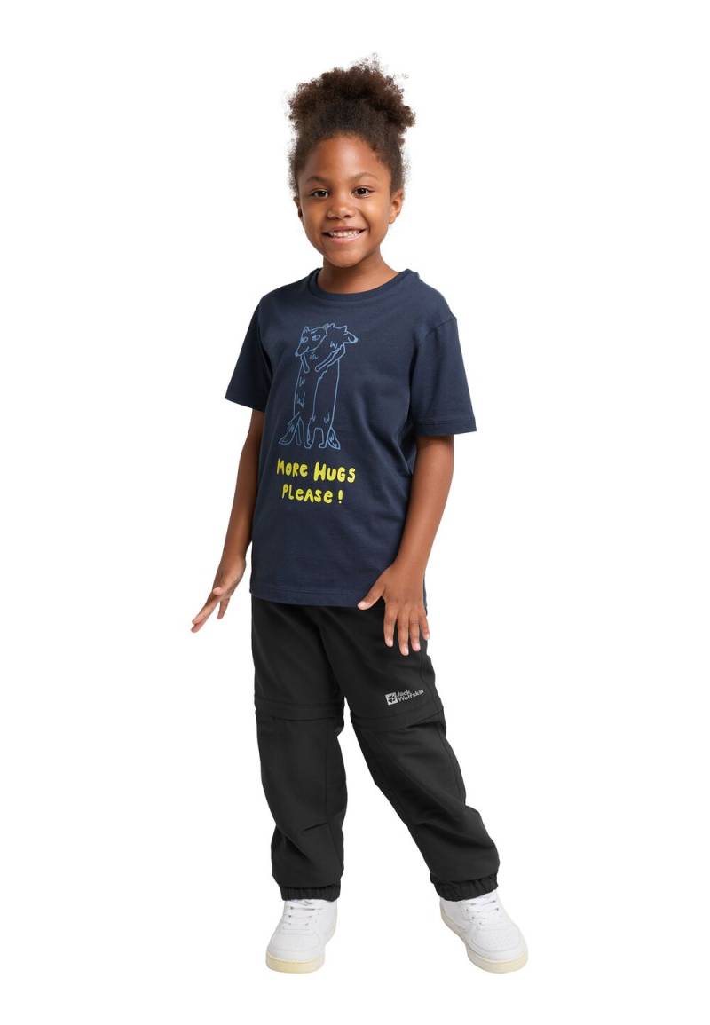 Jack Wolfskin Zip-Off Hose Kinder Active Zip Off Pants Kids 128 granite black granite black von Jack Wolfskin