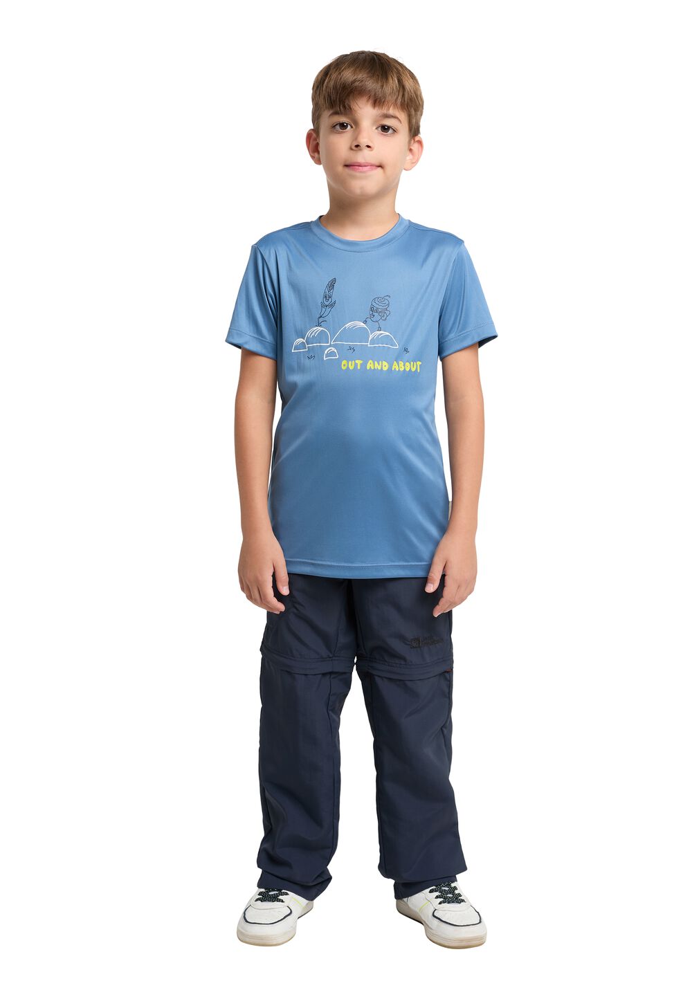 Jack Wolfskin Zip-Off Hose Kinder Safari Zip Off Pants Kids 104 blau night blue von Jack Wolfskin