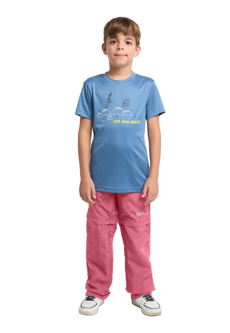 Jack Wolfskin Zip-Off Hose Kinder Safari Zip Off Pants Kids 116 soft pink soft pink von Jack Wolfskin