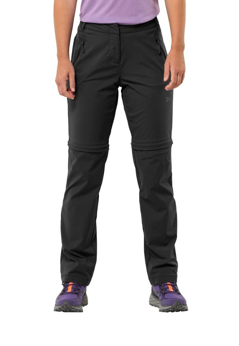 Jack Wolfskin Zip-Off Wanderhose Damen Glastal Zip Off Pants Women 34 schwarz black von Jack Wolfskin