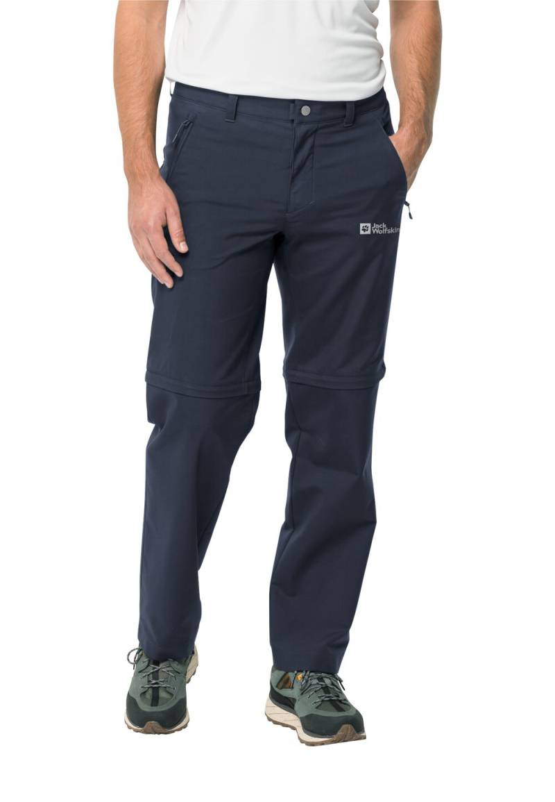 Jack Wolfskin Zip-Off Wanderhose Herren Active Track Zip Off Men 46 blau night blue von Jack Wolfskin