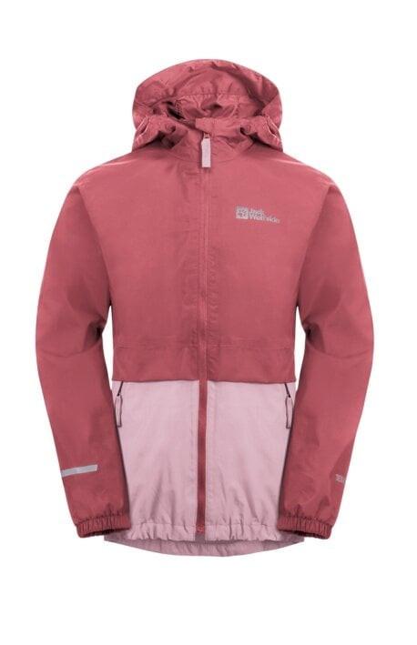 Kinder Regenjacke Rainy Days Mädchen Pink 128 von Jack Wolfskin