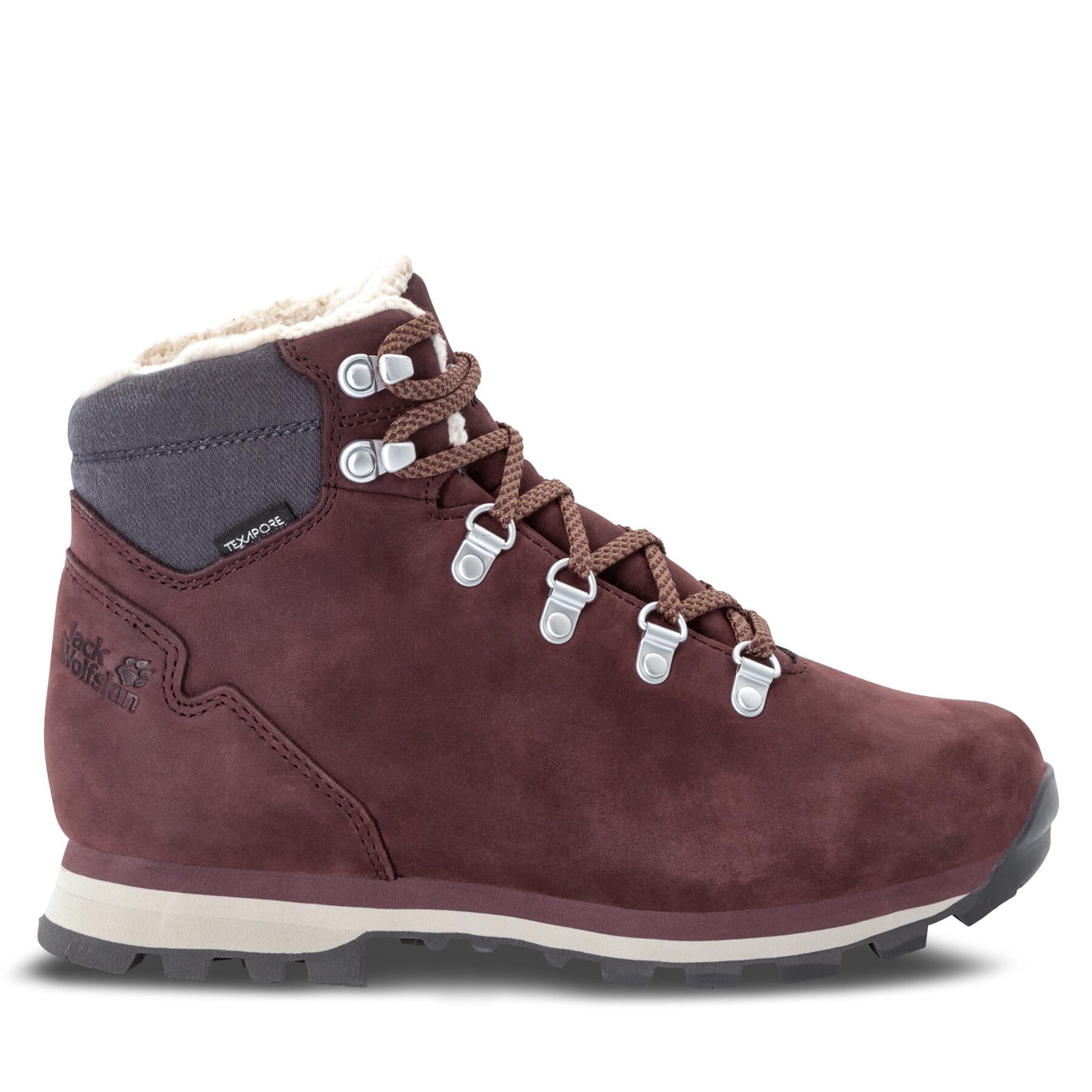 Trekkingschuhe Jack Wolfskin Thunder Bay Texapore Mid W 4053681 Dunkelrot von Jack Wolfskin