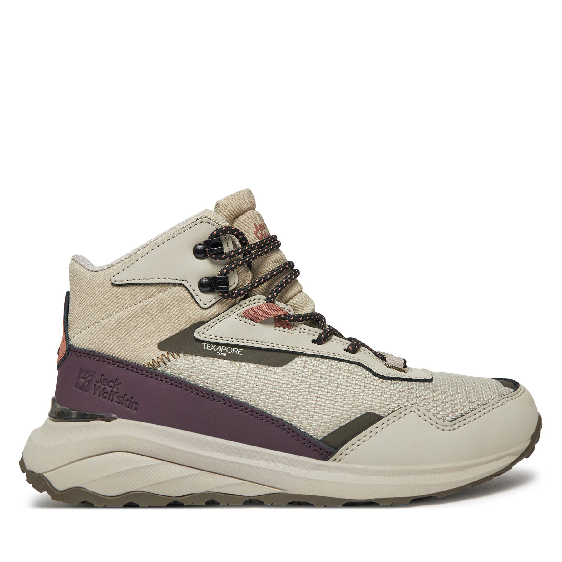 Trekkingschuhe Jack Wolfskin Dromoventure Texapore Mid W 4059651 Beige von Jack Wolfskin