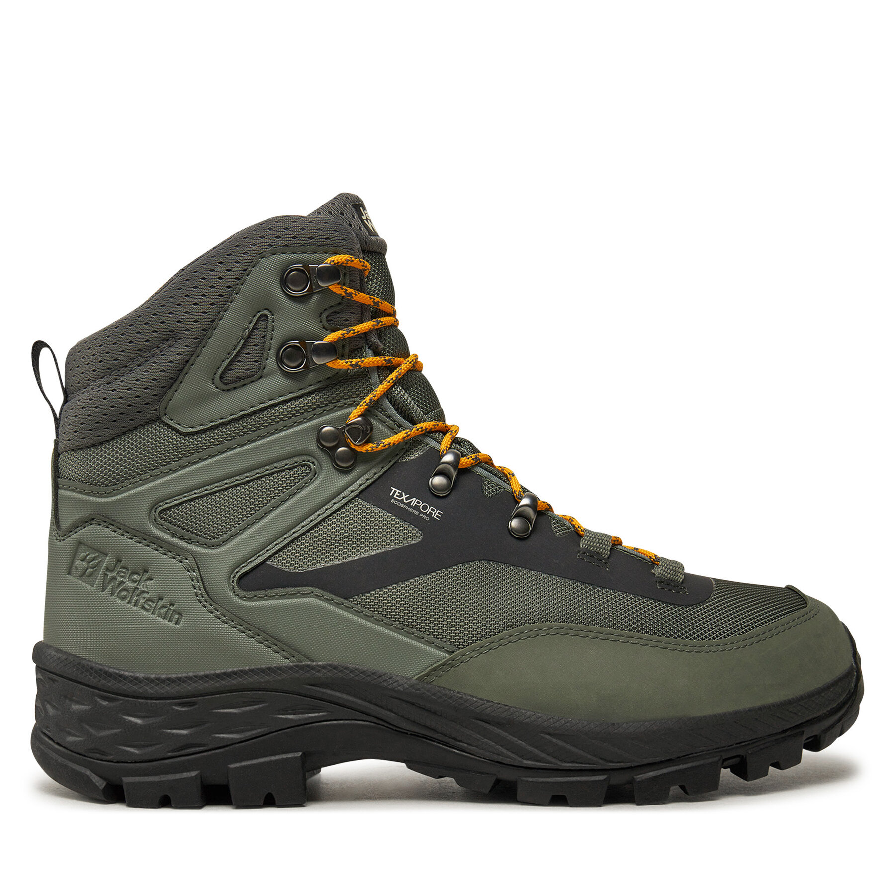 Trekkingschuhe Jack Wolfskin Rebellion Guide Texapore Mid M 4053791 Grün von Jack Wolfskin