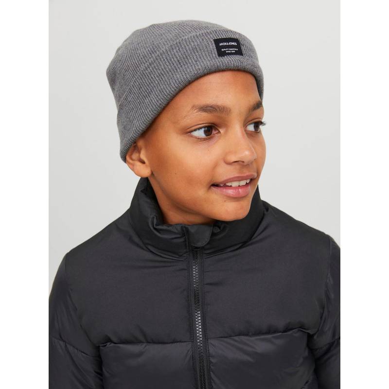 Beanie Mädchen Grau Melange L/XL von Jack & Jones Junior