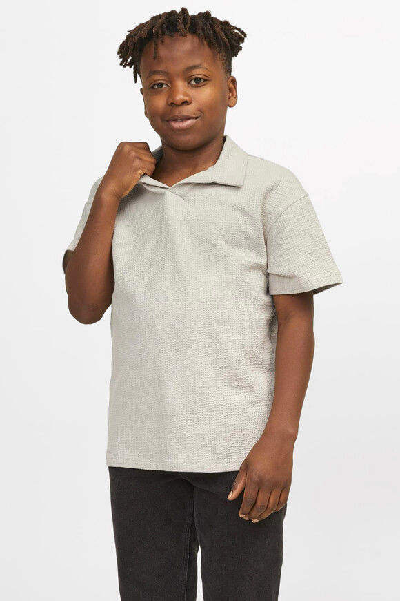 Jack & Jones Junior Fred Strukturiertes Poloshirt | Moonbeam | Jungen  | 152 von Jack & Jones Junior