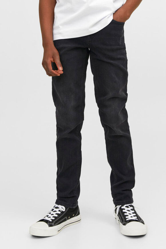 Jack & Jones Junior Glenn Slim Fit Jeans | Black Denim | Jungen  | 152 von Jack & Jones Junior