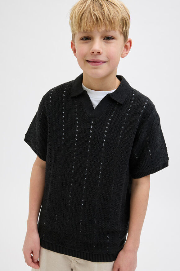 Jack & Jones Junior JORPAROS Strick Poloshirt | Black | Jungen | 164 Jack & Jones Junior JORPAROS Strick Poloshirt | Black | Jungen | 164 von Jack & Jones Junior