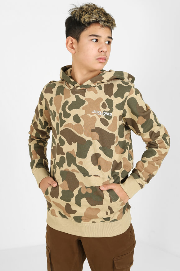 Jack & Jones Junior Kapuzensweatshirt | Camouflage Twill | Jungen  | 164 von Jack & Jones Junior