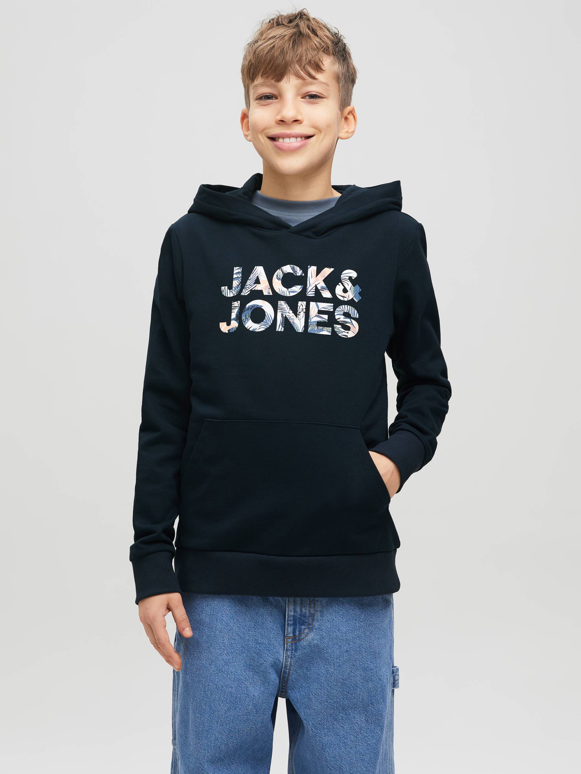 Jack & Jones Junior Kapuzensweatshirt »JJEBRYAN CORP LOGO SWEAT HOOD NOOS JNR« von Jack & Jones Junior