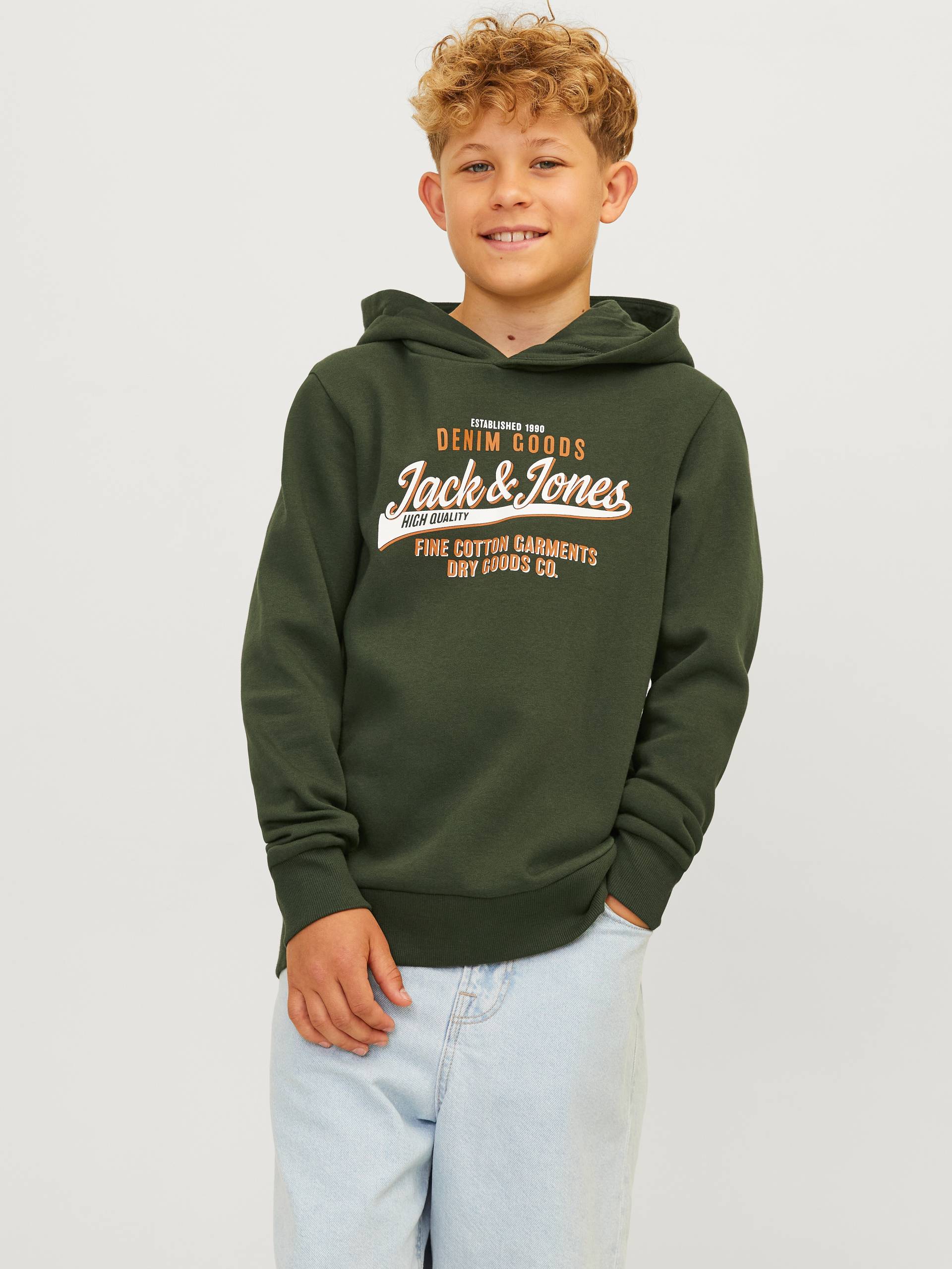 Jack & Jones Junior Kapuzensweatshirt »JJELOGO SWEAT HOOD 2 COL 24/25 NOOS JNR« von Jack & Jones Junior