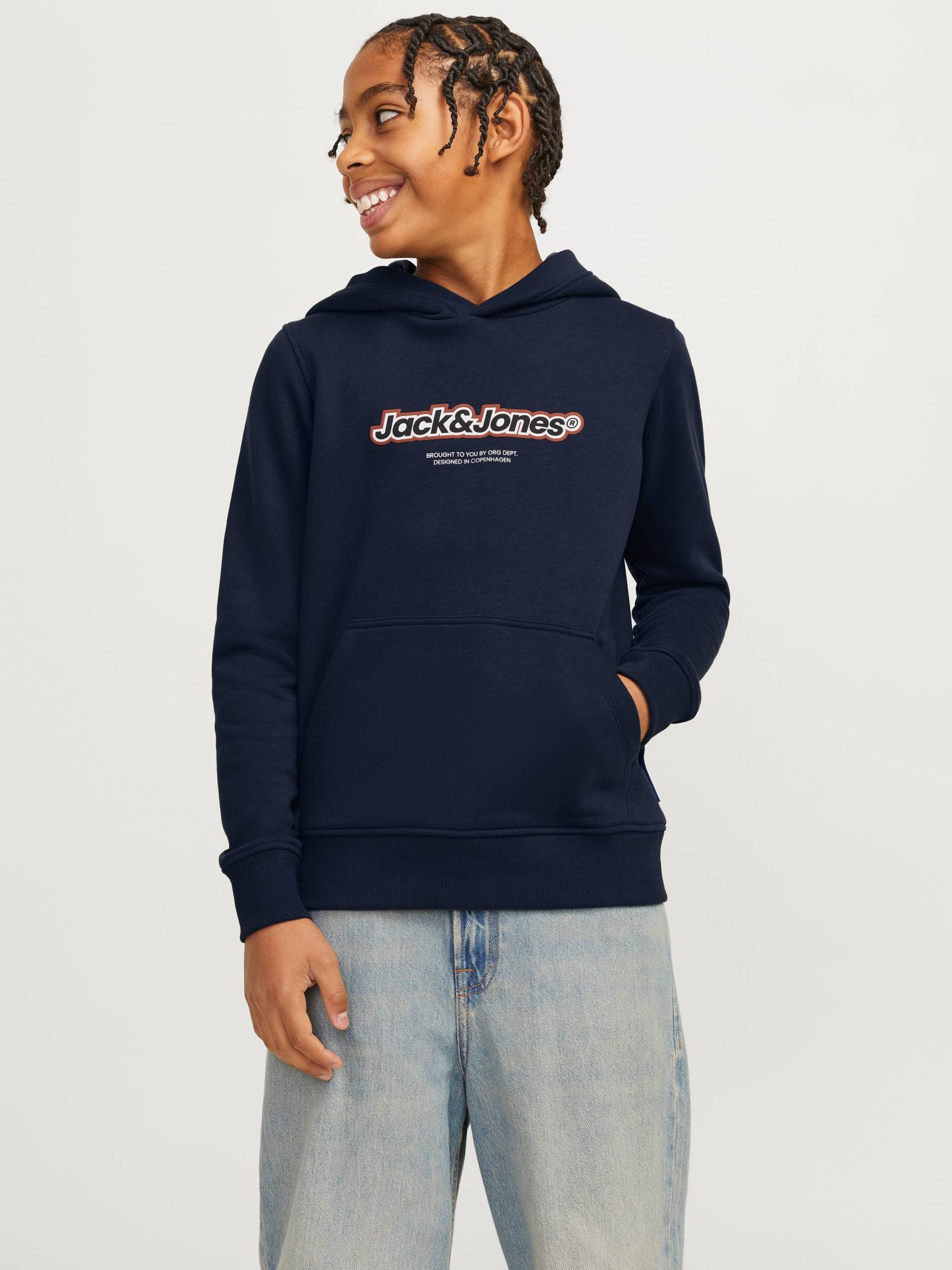 Jack & Jones Junior Kapuzensweatshirt »JORVESTERBRO NEWTON BRNDG SWEAT BF JNR« von Jack & Jones Junior