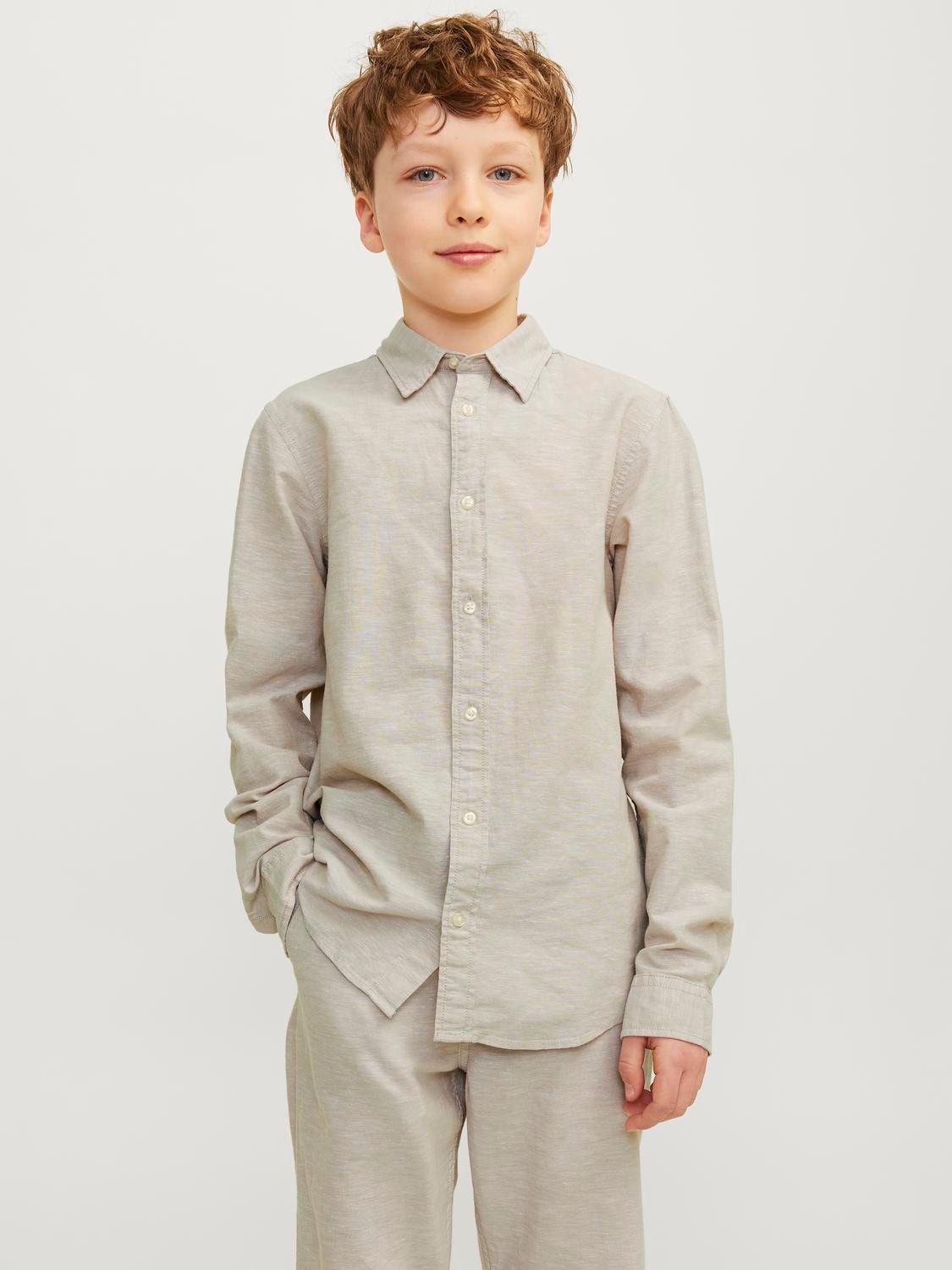 Jack & Jones Junior Langarmhemd »JJELINEN BLEND SHIRT LS SN JNR« von Jack & Jones Junior