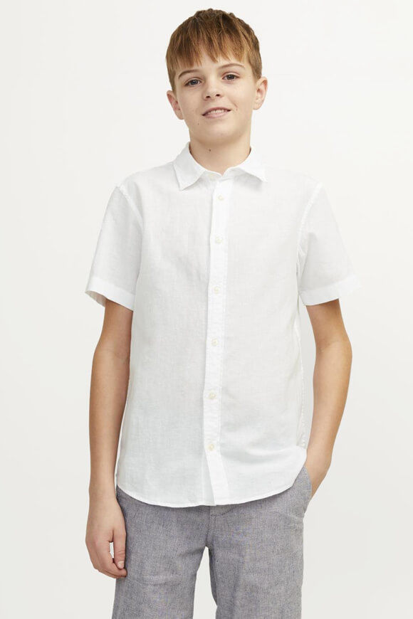 Jack & Jones Junior Leinenhemd | White | Jungen  | 152 von Jack & Jones Junior