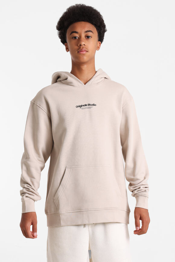 Jack & Jones Junior Oversize Kapuzensweatshirt | Moonbeam | Jungen  | 140 von Jack & Jones Junior