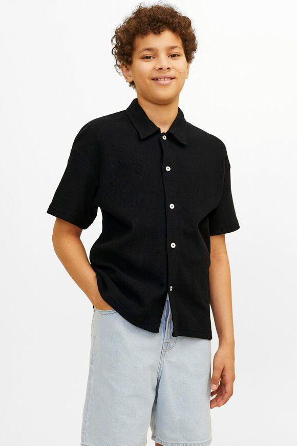 Jack & Jones Junior Oversize Strickhemd | Black | Jungen  | 140 von Jack & Jones Junior