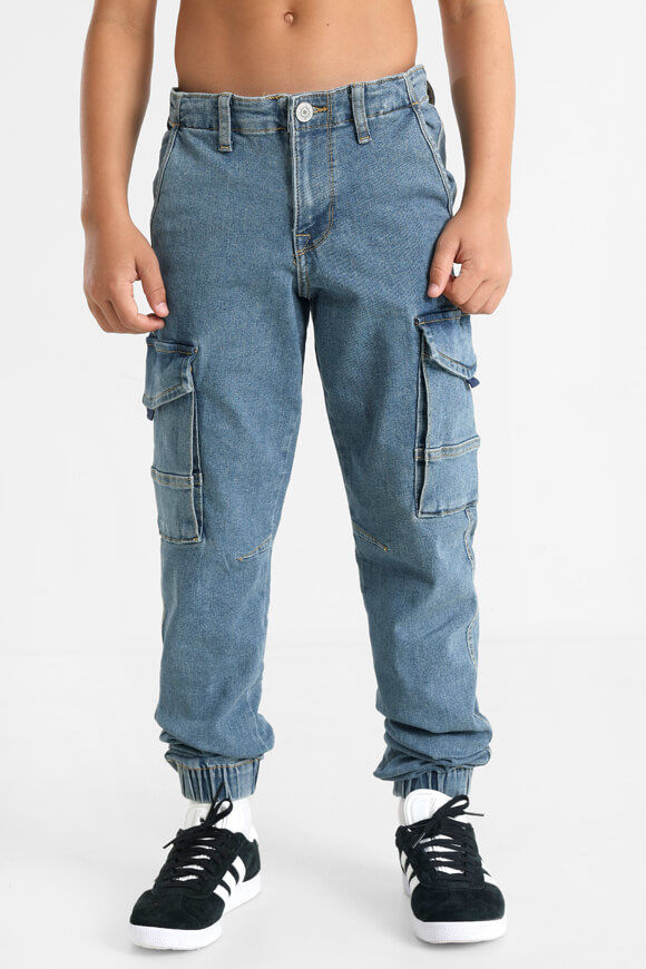 Jack & Jones Junior Paul Flake Cargohose | Blue Denim | Jungen  | 152 von Jack & Jones Junior