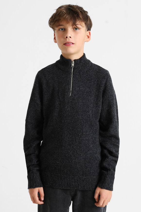 Jack & Jones Junior Strickpullover | Black Beauty Twist | Jungen  | 140 von Jack & Jones Junior