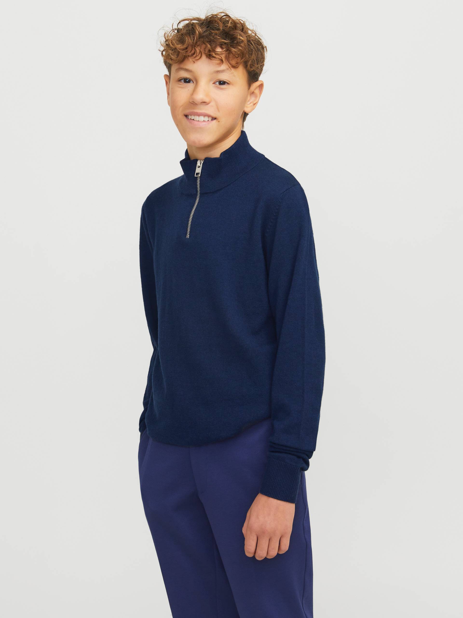 Jack & Jones Junior Troyer »JJEEMIL KNIT HALF ZIP NOOS JNR« von Jack & Jones Junior