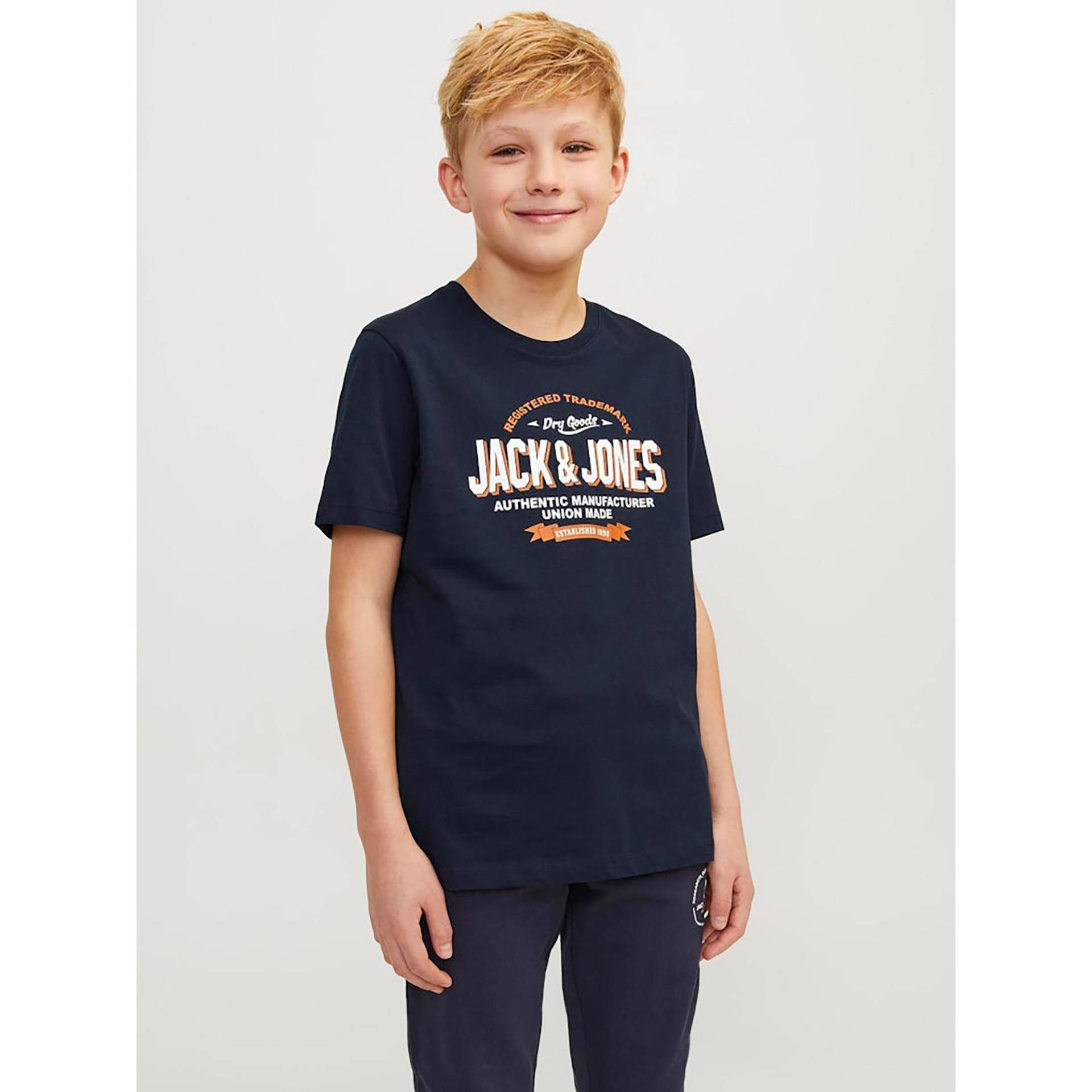 T-shirt, Kurzarm Jungen Marine 128 von Jack & Jones Junior