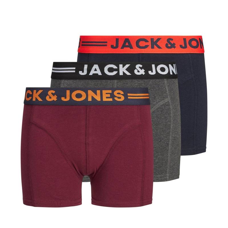 Triopack, Boxershorts Jungen Dunkelgrau 152 von Jack & Jones Junior