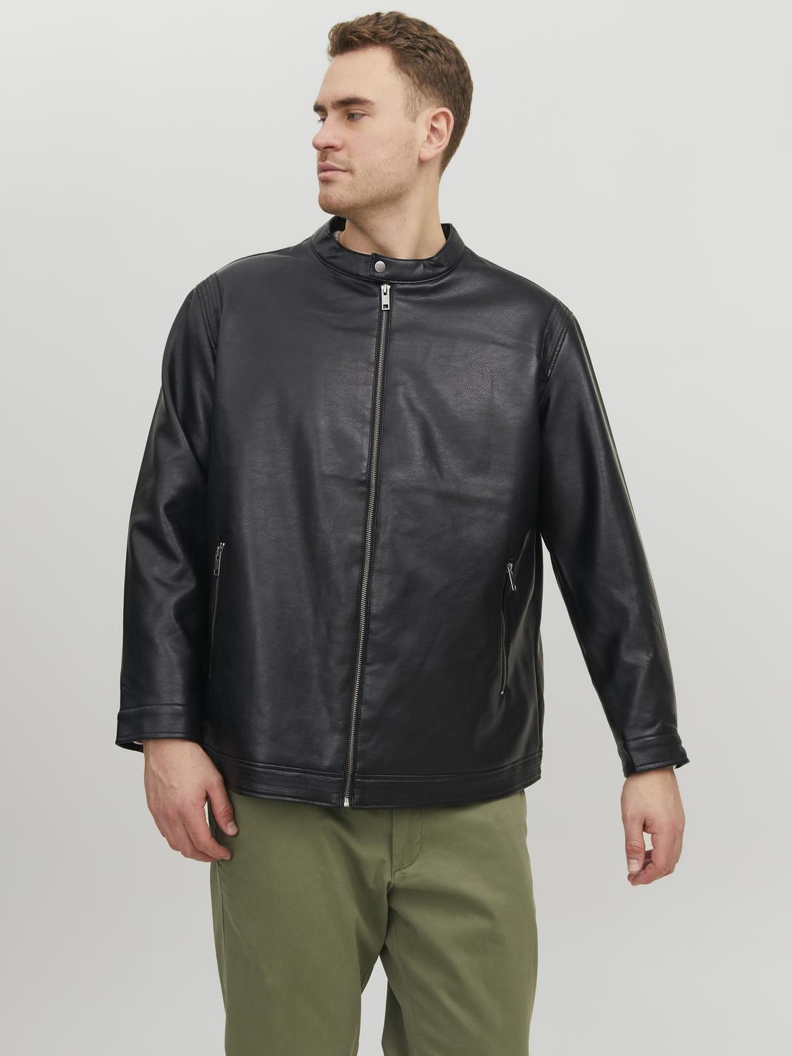 Jack & Jones PlusSize Bikerjacke »JJEROCKY CLEAN JACKET NOOS PLS« von Jack & Jones PlusSize