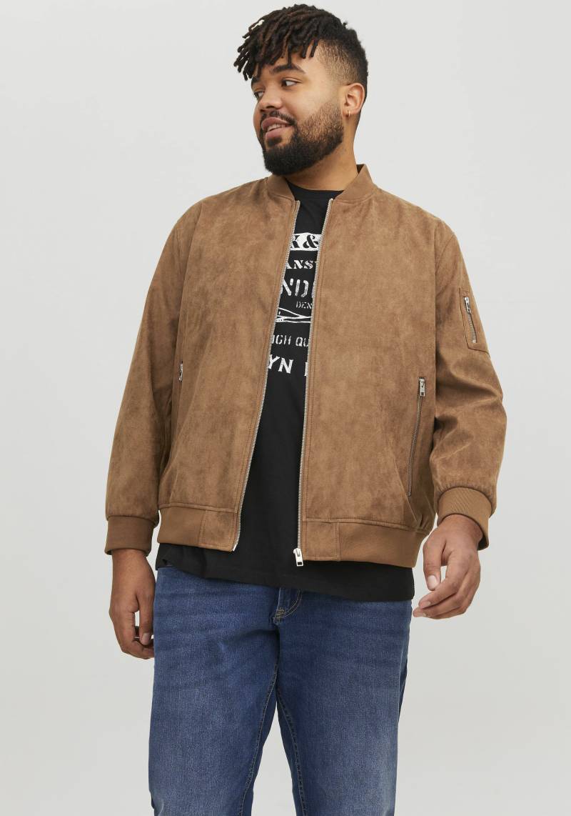 Jack & Jones PlusSize Blouson »JJEROCKY FAUX SUEDE BOMBER PLS« von Jack & Jones PlusSize