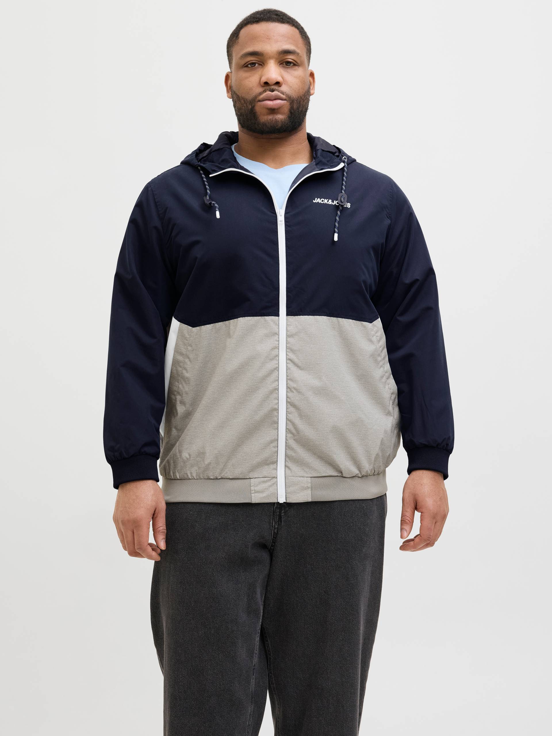 Jack & Jones PlusSize Bomberjacke »JJERUSH HOOD BOMBER NOOS PLS«, mit Kapuze, mit Logo Schriftzug von Jack & Jones PlusSize