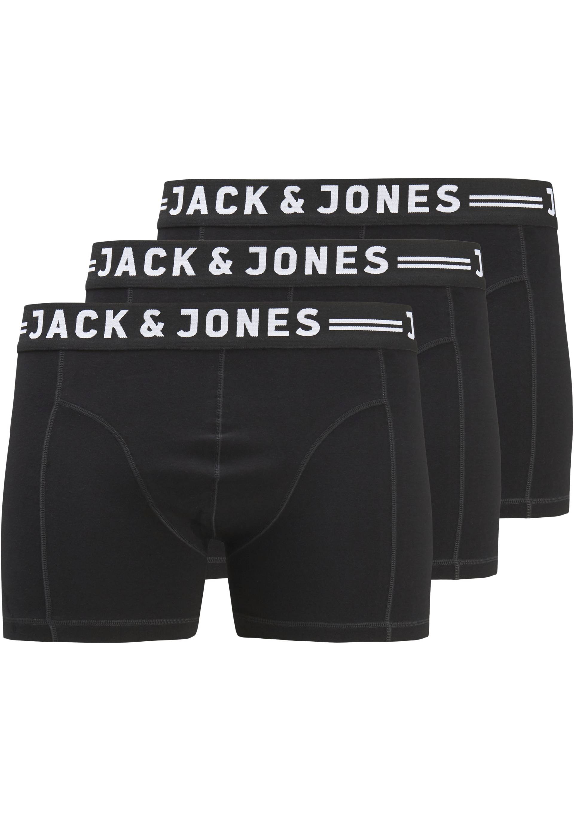 Jack & Jones PlusSize Boxershorts »JACSENSE TRUNKS 3-PACK NOOS PLS«, (Packung, 3 St., 3er-Pack) von Jack & Jones PlusSize