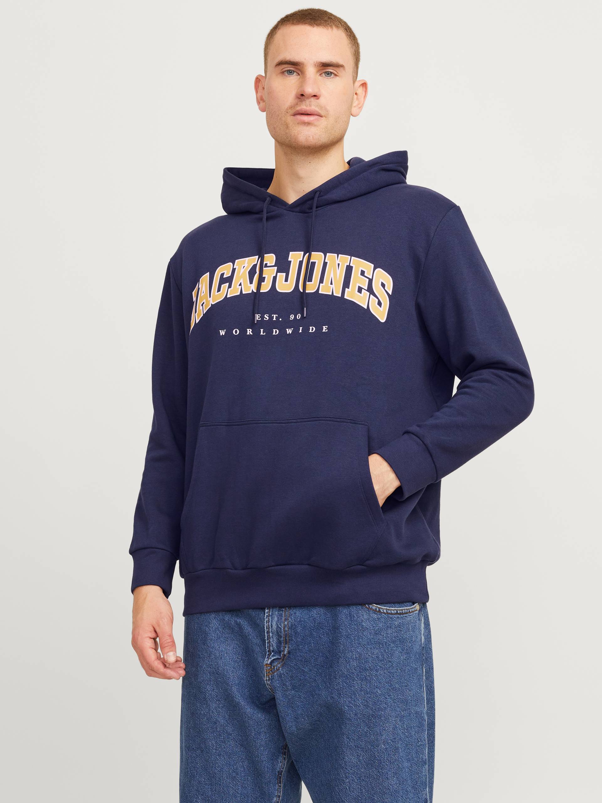 Jack & Jones PlusSize Hoodie »JJECALEB VARSITY SWEAT HOOD NOOS PLS« von Jack & Jones PlusSize